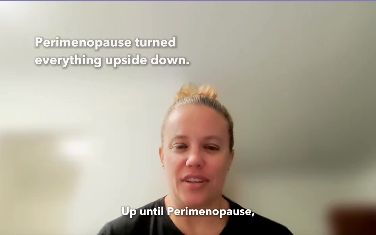 Interview still from Perimenopause changed my relationship with food